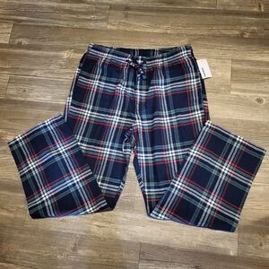 Sonoma Navy and Green Plaid Pajama Pants
